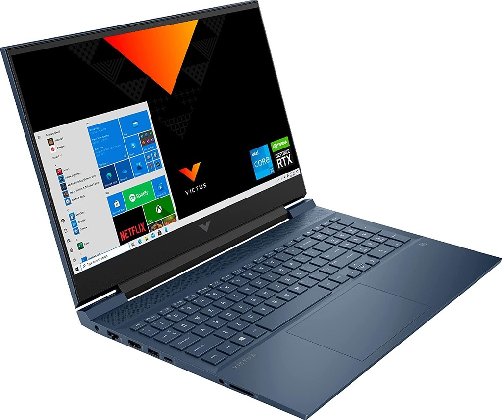 HP Victus 16.1-inch FHD 256GB SSD, 2.7GHz i5-11400H 6-Core Gaming Laptop (8GB RAM, NVIDIA RTX 3050 Ti, Windows 10 Home) Performance Blue, 16-d0013dx