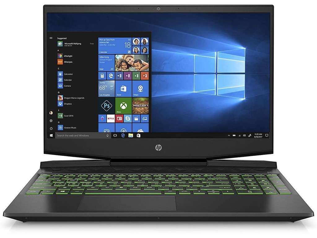 HP Pavilion 15-DK0056 15.6" 8GB 256SSD GB Intel Core i5-9300H X4 2.4GHz Win10, Black Gaming