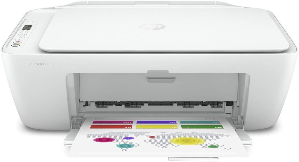 HP  DeskJet 2710 All-in-One Printer with Wireless Printing, Instant Ink with 2 Months Trial, White Print, scan and copy