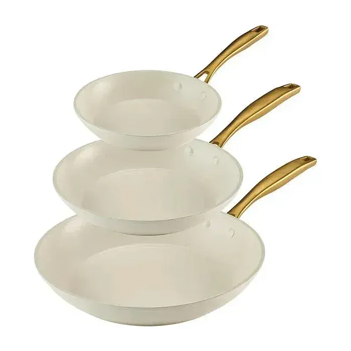Tramontina 3-Pack Fry Pans, White
