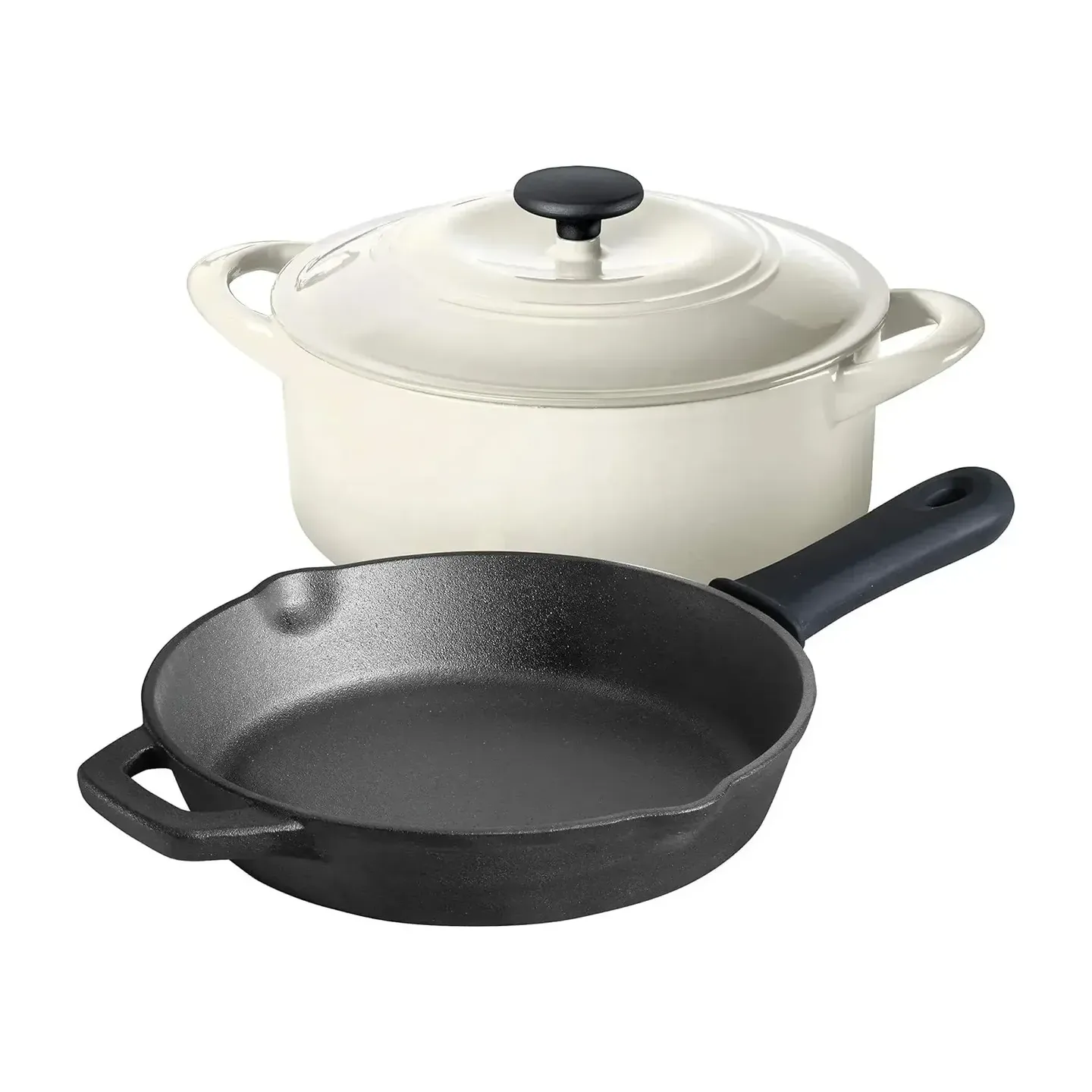 Tramontina 3-Piece Cast Iron Cookware Set, Latte