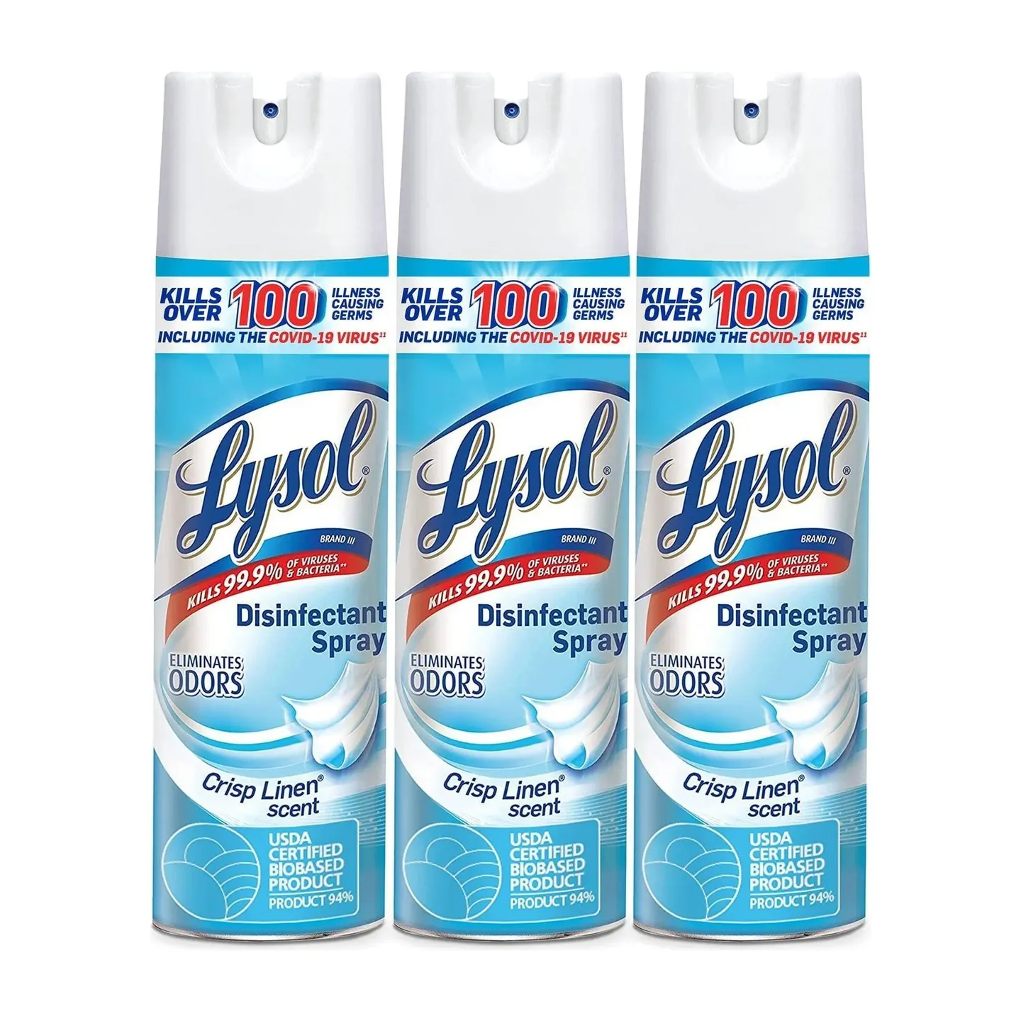 Lysol Disinfectant Spray Crisp Linen in Kenya - 3 Pack