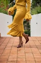 Nia Fringe Pencil Skirt