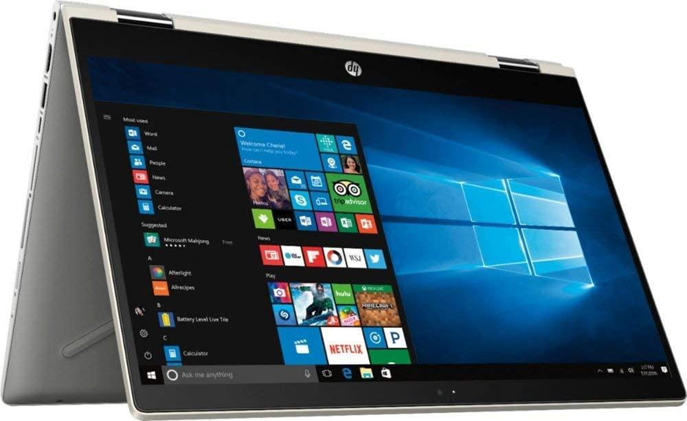 HP Pavilion 14" X360  HD Notebook , Intel Core i5-8265  Processor up to 3.9 GHz, 8GB DDR4, 128GB SSD + 1TB Hard Drive, No DVD, Webcam, Backlit Keyboard, Bluetooth, Win 10