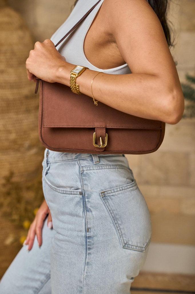 Manda Suede Mini Handbag - Ikwetta x This Is Essential (Rocky Road)