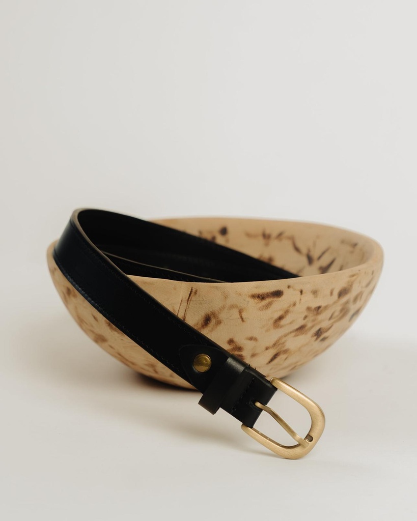 Mara Buckle Belt - Ikwetta x This Is Essential (XS/S, Black)