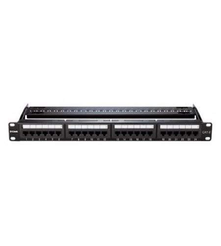 D-Link Port Cat6 Unshielded Fully Loaded Punch Down Patch Panel – Keystone Type – 2U – Black Colour (NPP-C61BLK481)